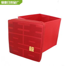 广告礼品无纺布丝印帆布收纳凳 多功能折叠储物凳与品牌推广利器